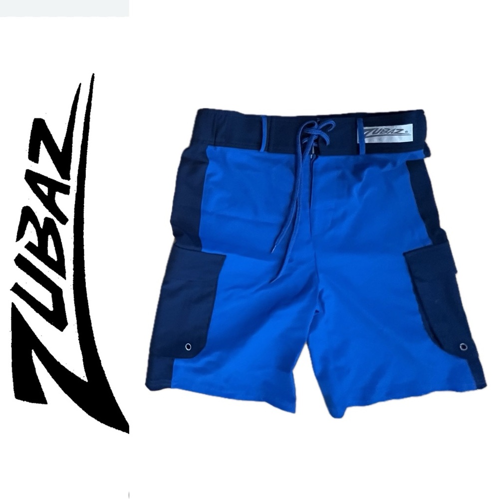 🤿28W Board Shorts / Swim Shorts / Boardshorts Royal Blue & Navy | Zubaz Small